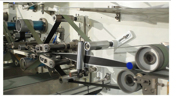 150KW 0.6Mpa Lady Sanitary Napkin Pad Machine With Auto Bagger