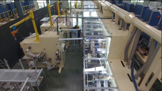 800Pcs/Min 300kw Big Waist Band Baby Diaper Machinery