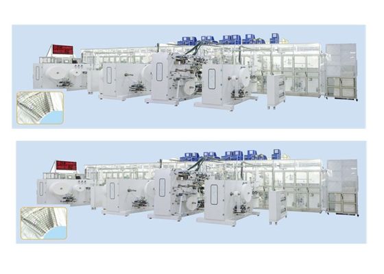 800Pcs/Min 300kw Big Waist Band Baby Diaper Machinery