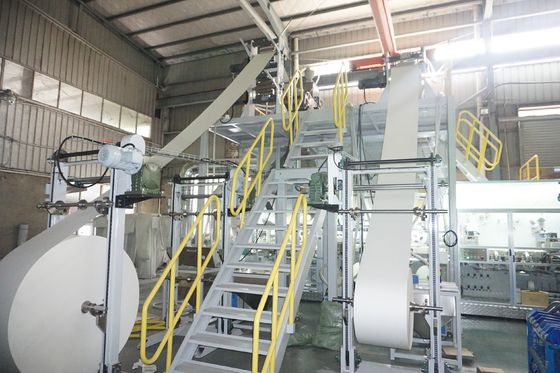 Web Guiding System 0.6Mpa 380V 50Hz 38*8*4.5m Adult Diaper Making Machine