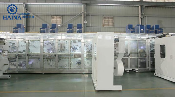 300PPM 3 Pieces Adult Pants Making Machine With Dual Drum