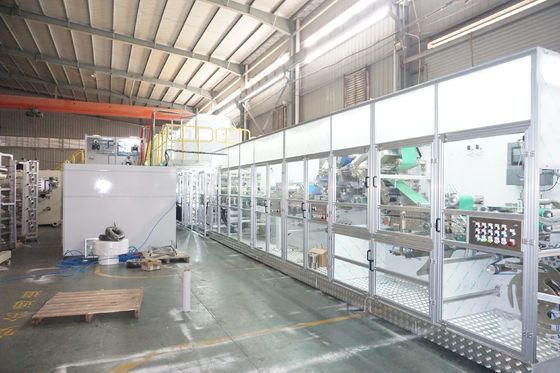 HMI Interface 0.6Mpa 950*760mm Diaper Manufacturing Plant