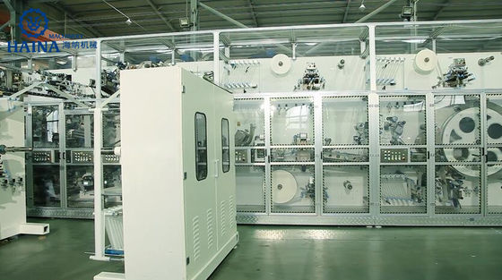 HAINA 250KW 97% Passing T Shape Elastic Ear Diaper Manufacturing Machine