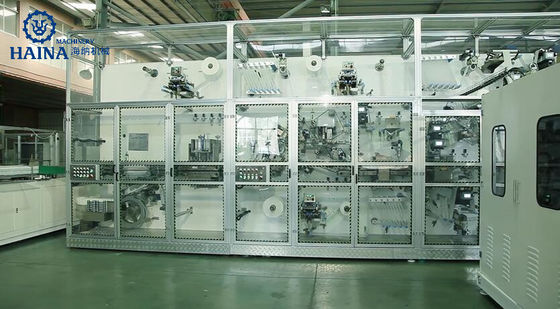 CE HMI Touch Screen 0.6Mpa S M L XL Pulp SAP Adult Diaper Machine