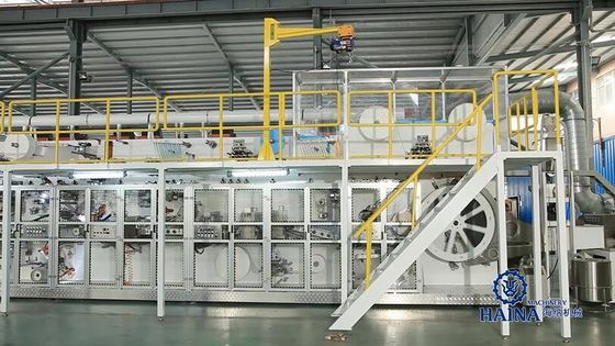 CNC 85% Efficiency 500PPM Pant Type Baby Diaper Production Line
