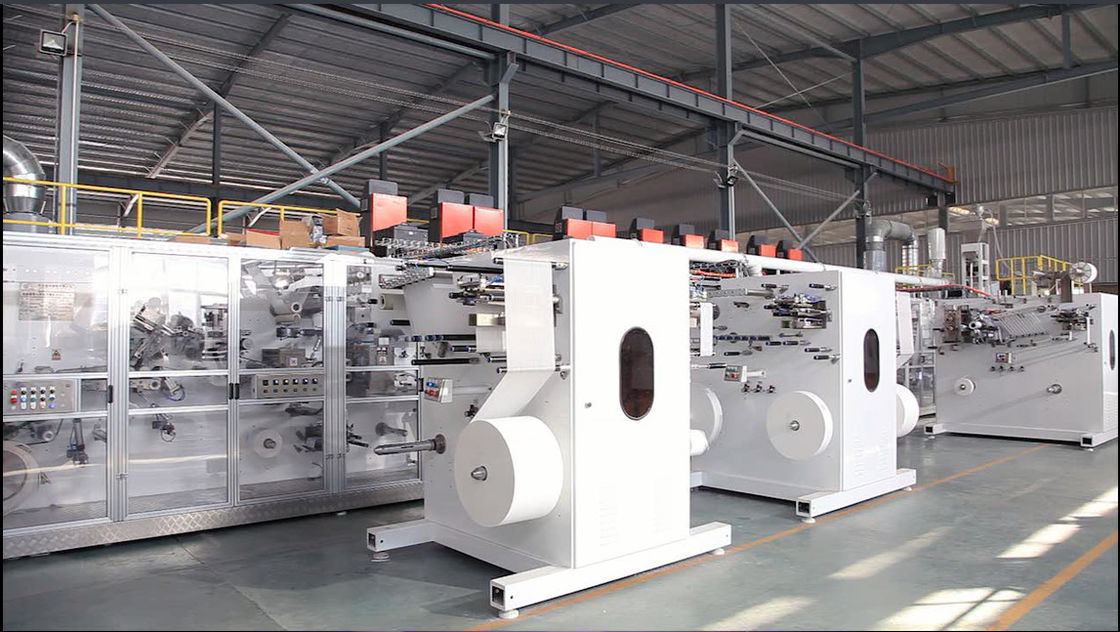 90T Mitsubishi Siemens PLC I Shape Baby Diaper Machinery