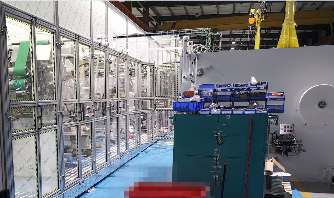 Human Machine Interface 0.8Mpa 600pcs/Min Baby Diaper Equipment