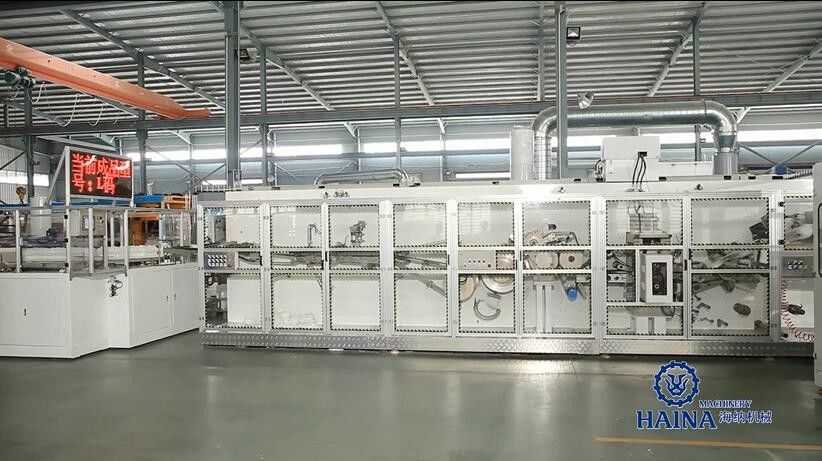 Mitsubishi System Remote Control 300kw Baby Diaper Production Line