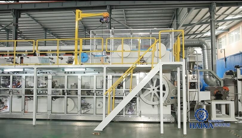 Disposable Full Absorbency 380V 50HZ 600PPM Baby Diaper Machine