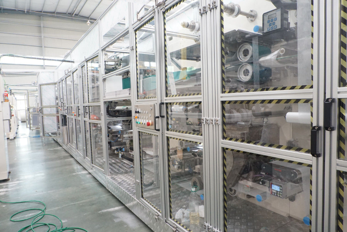 High Speed I Shape Full Servo Diaper Making Machine 3 Phase 380VAC