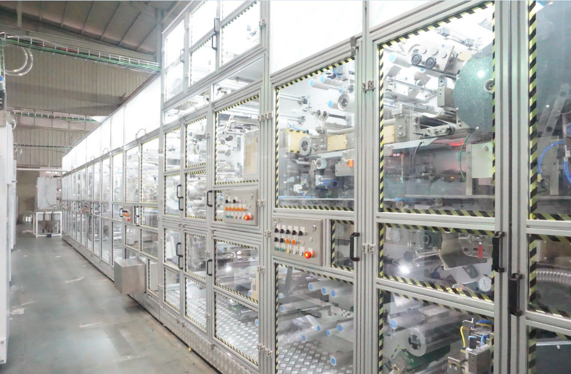 600pcs/min Pulp Molding Baby Diaper Machinery With Big Elastic Band